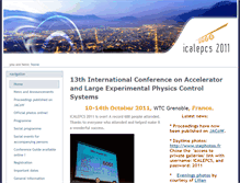Tablet Screenshot of icalepcs2011.esrf.eu